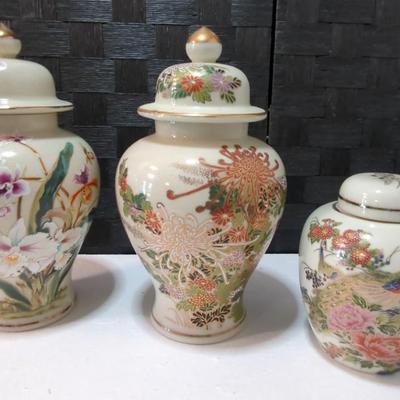 Satsuma Japanese Ginger Jars