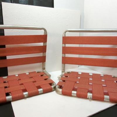 Aluminum Webbed Stadium Seats (2)