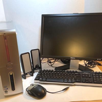 Windows Vista Dell Desktop Computer- Media Tower, Speakers, Keyboard & Mouse