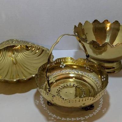 Gold Toned Or Brass? Bowls + Planters