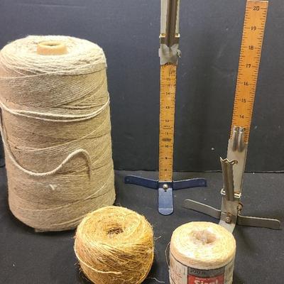 GIANT 7 Lb skein Of Wool Or Cotton Yarn, 2 Hem Measures, Sisal 