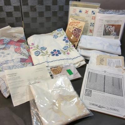 Cross Stitch Quilt Patterns, Incuding Geometric Templates And Albertine Panels