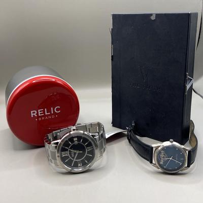 NEW Relic Brand Watch, V The Fifth & Hard Rock Cafe Watches (stainless)