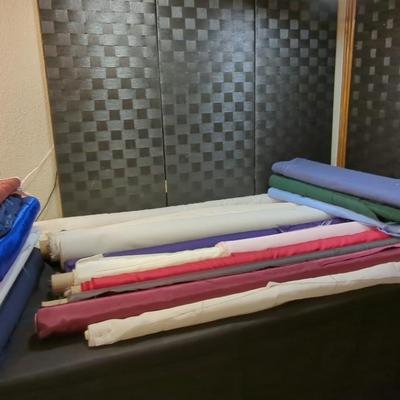 11 Rolls Of Material (7) 23" Wide Small Bolts (3) 31"Wide Big Bolts 