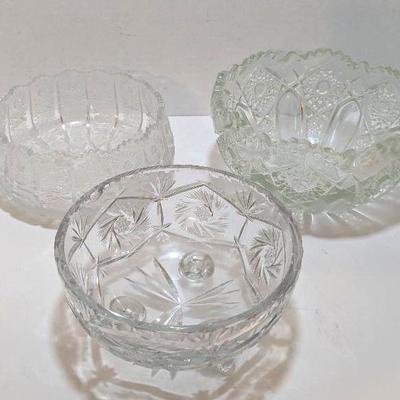 Crystal + Cut Glass Bowls 