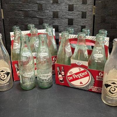 Glass Dr. Pepper & Coca-Cola Bottles