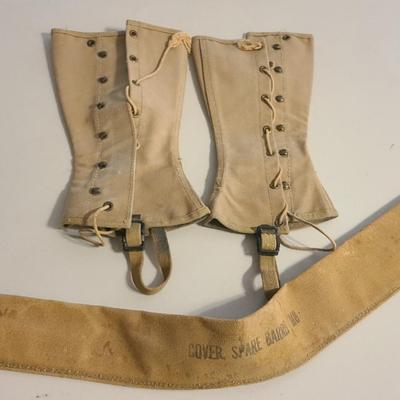 1940s Marine Corp Boot Covers And Spare Barrel Cover M8