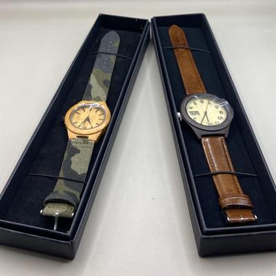 2 New Wooden Base Watches - Luno & Twigs 