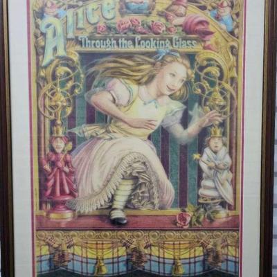 Framed Stratford Festival Canada  "Alice Through The Looking Glass" Poster