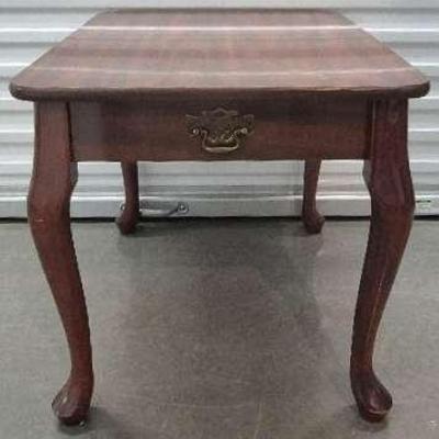 Vintage Dark Brown Wooden Sofa Table 