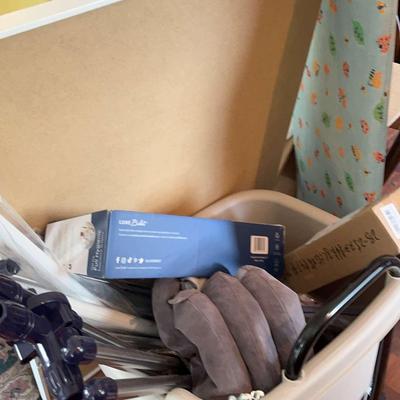 Mystery Lot Of Household Goods And Medical Supplies With Ironing Board