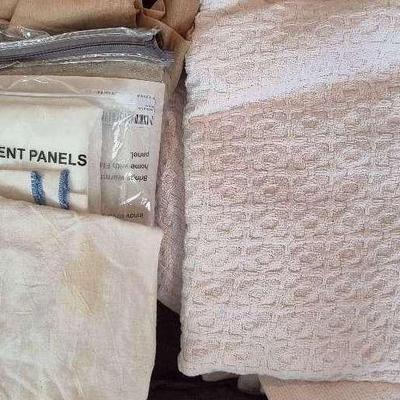 Mystery Tote Of Blankets And Curtains