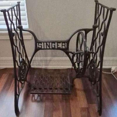 Cast Iron Base To Antique Singer Sewing Machine 