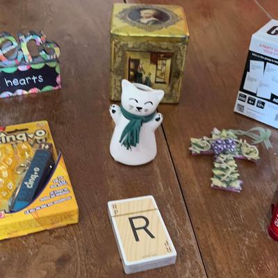 Vintage Metal Tin Biscuit Box, Party Game, & More