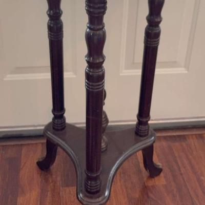 Vintage Centurion Marble Top End Table (Maker Unknown)