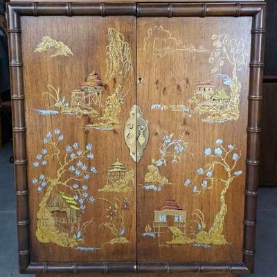 Vintage Lane Faux Bamboo Chest