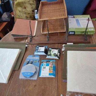 Office Supplies & More (Shelf, File Folders, Sheet Protectiors)