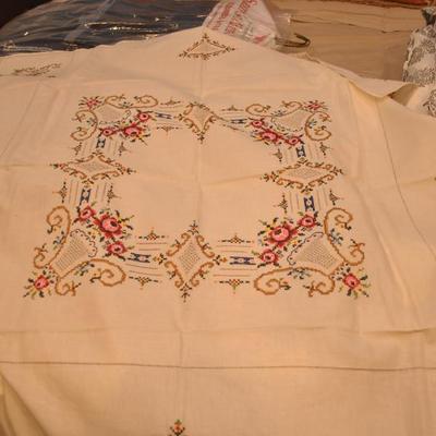 Antique handmade linens