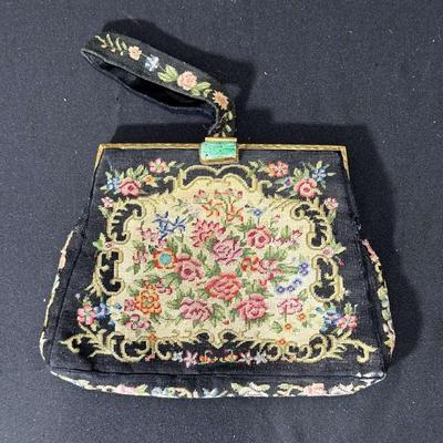 Vintage Women’s Petite-Point Hand Bag