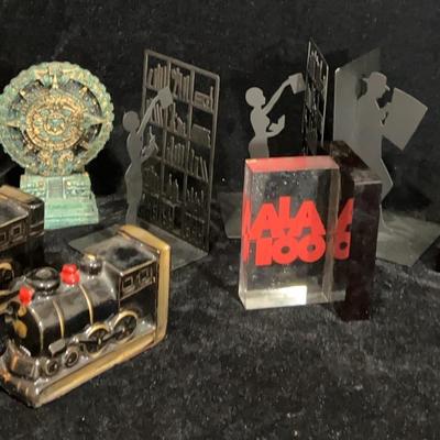 Crushed Malachi Vintage Mayan Bookend