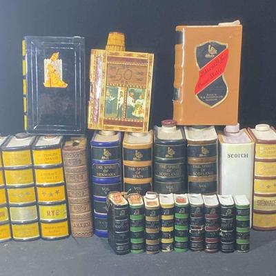 Vintage Ceramic Scottish Book Bottles 