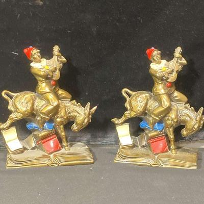 Vintage Pagliacci Clown Bookends