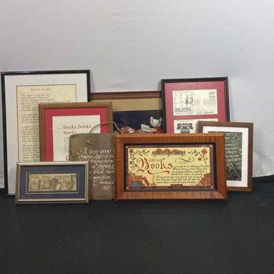 Framed Art - Wall of Words