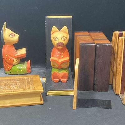 Wood Bookends 
