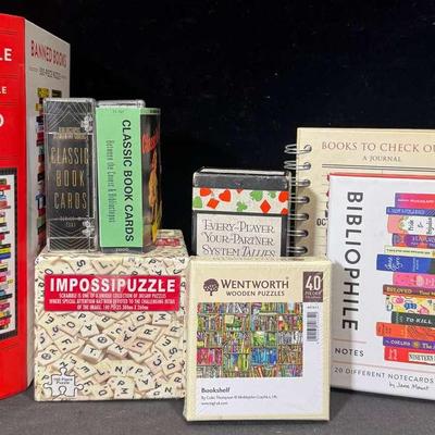 Bibiophile Puzzle, Games And Notecards 