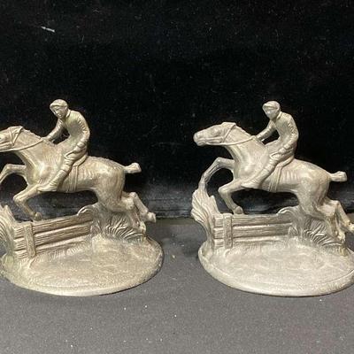 Vintage Huntley Steeplechase Bookends 