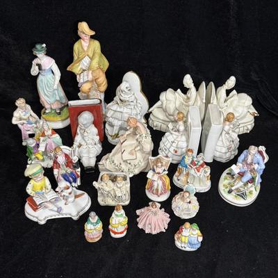 Vintage Bisque Porcelain Figurines 