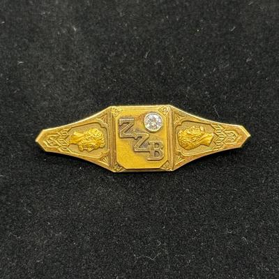 10K Pin With Diamond 