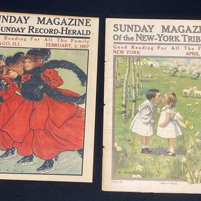 Vintage Sunday Magazines 