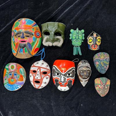 Painted Carved Masks