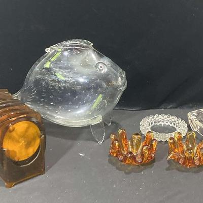 Glass Ash Trays and Decor 
