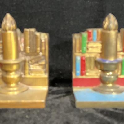 Vintage Ronson Metal Bookends