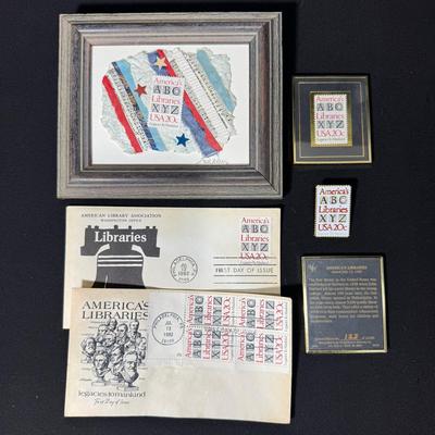“America’s Libraries USA 20c” Stamps