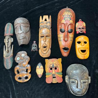 Wood Carved Masks