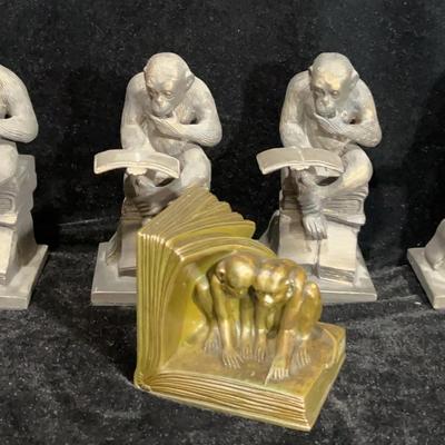 Bookends – Monkeys Reading