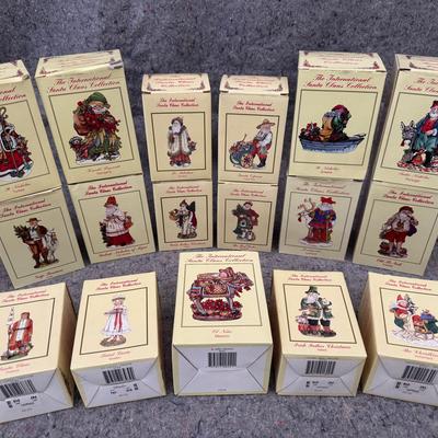 International Santa Claus Collection | 17 Boxed Figurines | Global Christmas Traditions