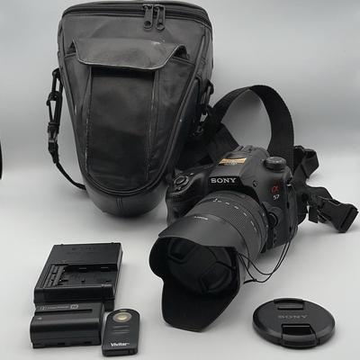 Sony Alpha SLT-A57 DSLR Camera Kit | 18-135mm Lens | Charger, Remote & Accessories