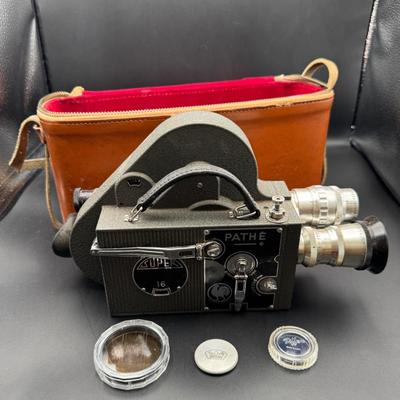 Pathé Super 16 Movie Camera | Made in France | SOM Berthiot Lenses + Tiffen Filters + Case