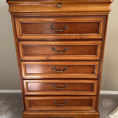 Lexington Six Drawer Wooden Chest With Brass Pulls | Made In USA