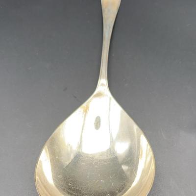 English Sterling Silver Serving Spoon | 140g | London Hallmarks | Date Mark 1982