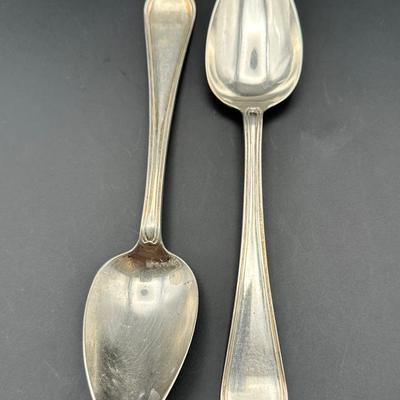 Antique English Sterling Silver Spoons | London 1825 | Lion Passant, Leopard’s Head, “OS” Hallmark