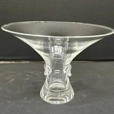 Sale Photo Thumbnail #241: STEUBEN SIGNED THUMBPRINT BOWL BY GEORGE THOMPSON