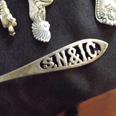 STERLING SPOONS SOUVENIR W/ ENGRAVING
PRICED AS MARKED
