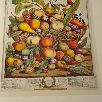 Sale Photo Thumbnail #245: VINTAGE COLONIAL WILLIAMSBURG ROBERT FURBER FRUIT & FLOWER PRINTS