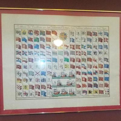 Sale Photo Thumbnail #180: FLAGS OF THE WORLD FRAMED PRINT