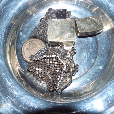 MISCELLANEOUS STERLING AND SILVER ITEMS